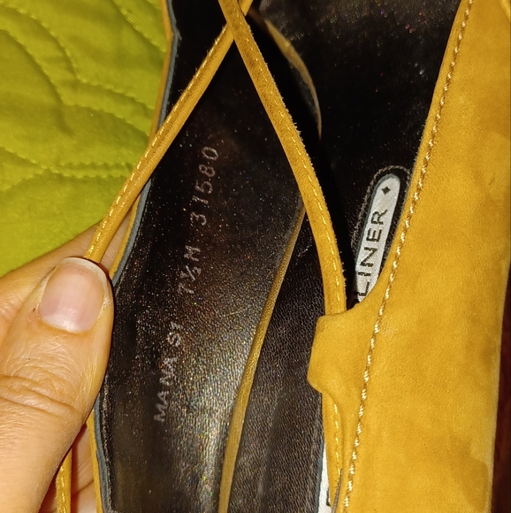 Donald Pliner Couture MANA Suede Leather Wedge Shoe New Peep Toe Platform 7.5 - Picture 9 of 9